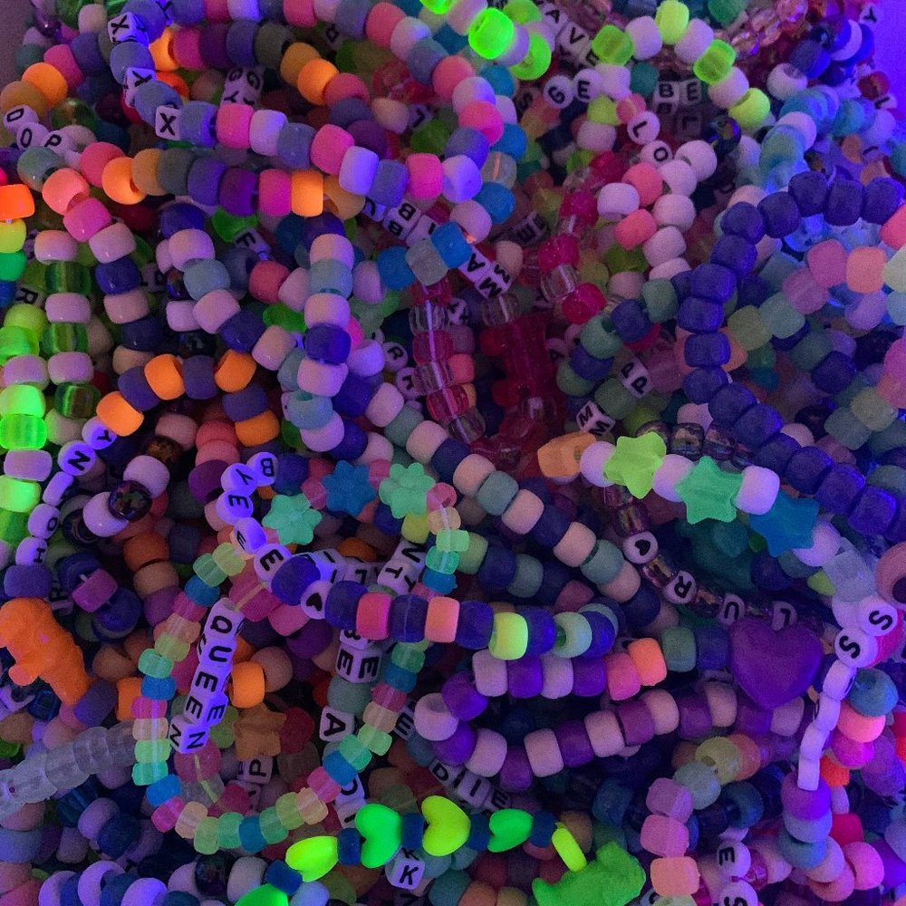 Five Random Rave Kandi Bracelets